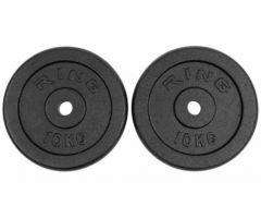 RING Utezi 2x10kg od lijevanog željeza - RX PLO1-10