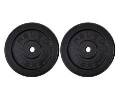 RING Utezi 2x15kg od lijevanog željeza - RX PLO1-15