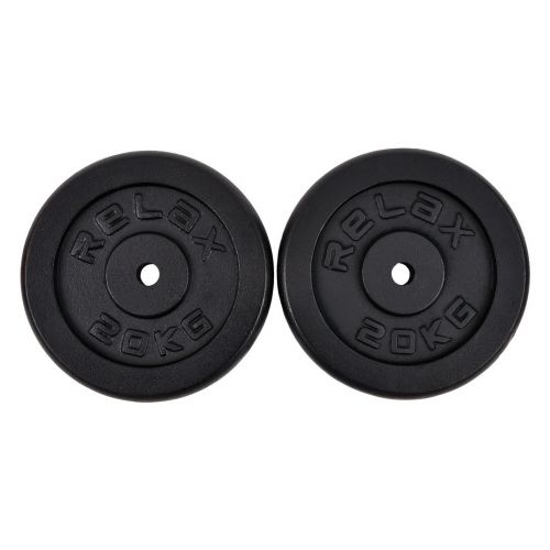 RING Utezi 2x20kg od lijevanog željeza - RX PLO1-20