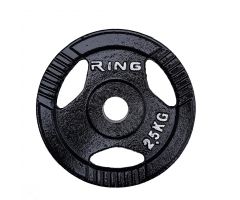 RING Olimpijski utezi lijevani sa hvataljkom 1x 2,5kg RX PL15-2,5