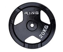 RING Olimpijski utezi lijevani s hvataljkom 1x 20kg RX PL15-20