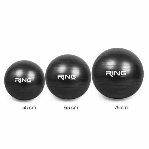 RING Pilates lopta 75cm-RX PIL75 black