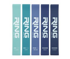 RING mini band set 5 blue (MINI BAND-SET 5 BLUE XL+L+M+H+XH)-RX MINI BAND SET 5 BLUE