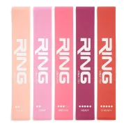 RING mini band set 5 pink (MINI BAND-SET 5 PINK XL+L+M+H+XH)-RX MINI BAND SET 5 PINK