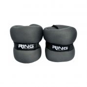 RING Utezi sa čičkom od 2x 2kg (tamno sivi) - RX AW 2201