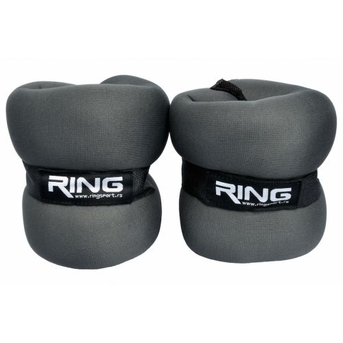 RING Utezi sa čičkom od 2x 2kg (tamno sivi) - RX AW 2201